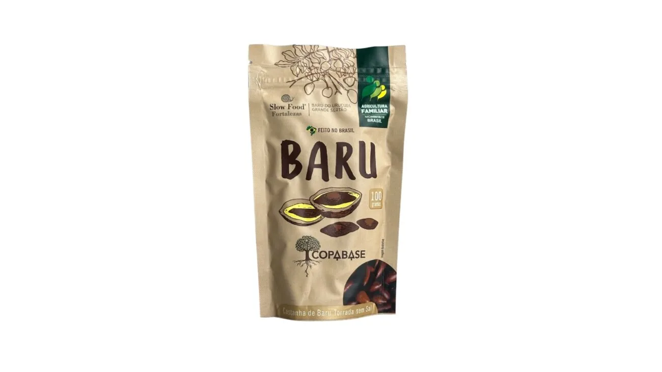 castanho baru orgânico e de agricultura familiar
