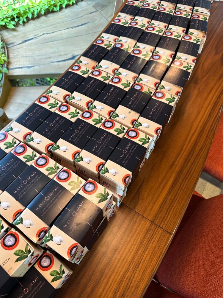 brindes trio de velas da Amazônia wcfo evento aya