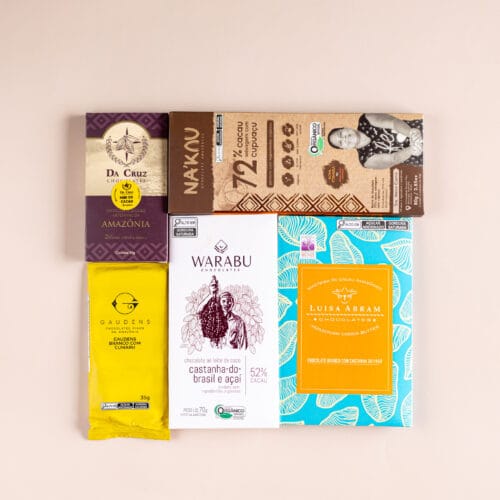 kit com chocolates de sabores da Amazônia