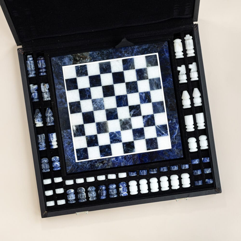 presente exclusivo para empresas jogo de xadrez com pedras brasileiras em caixa de madeira
