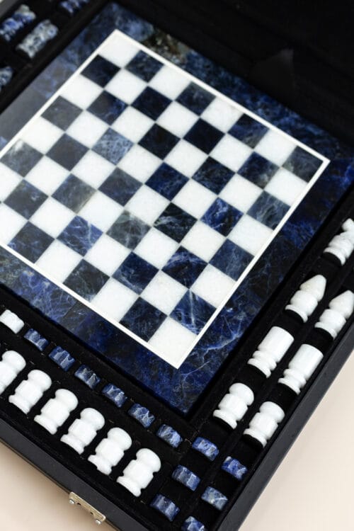 presente exclusivo para empresas jogo de xadrez com pedras brasileiras em caixa de madeira