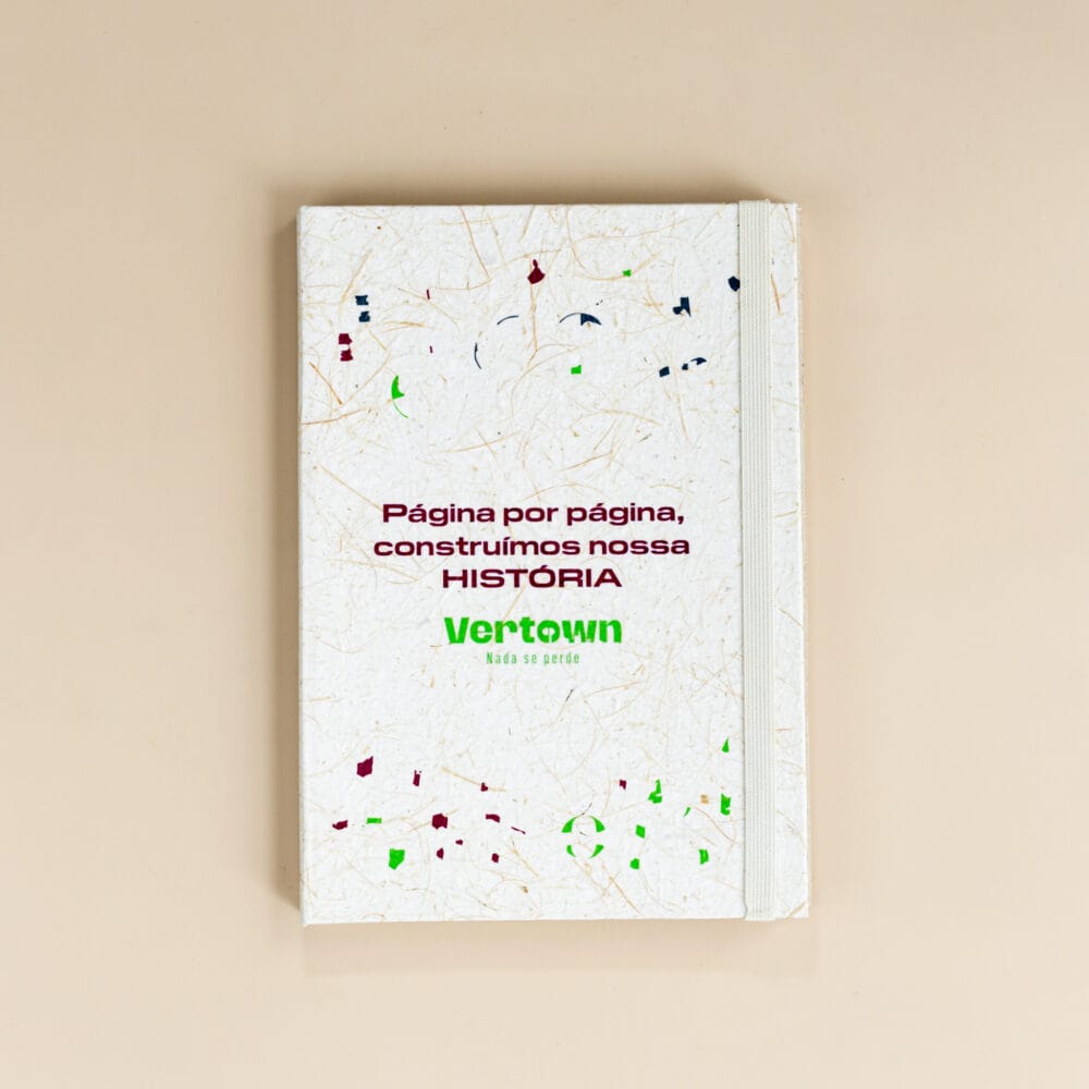 moleskine de papel reciclado artesanalmente personalizado