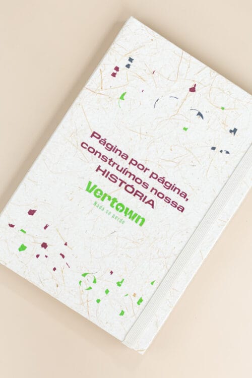 moleskine de papel reciclado artesanalmente personalizado