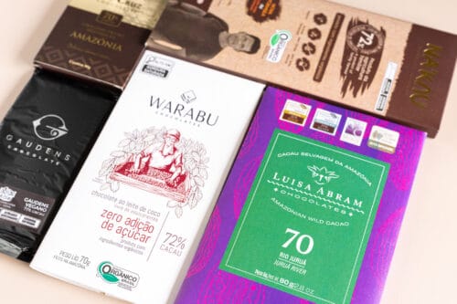 kit com chocolates intensos da Amazônia