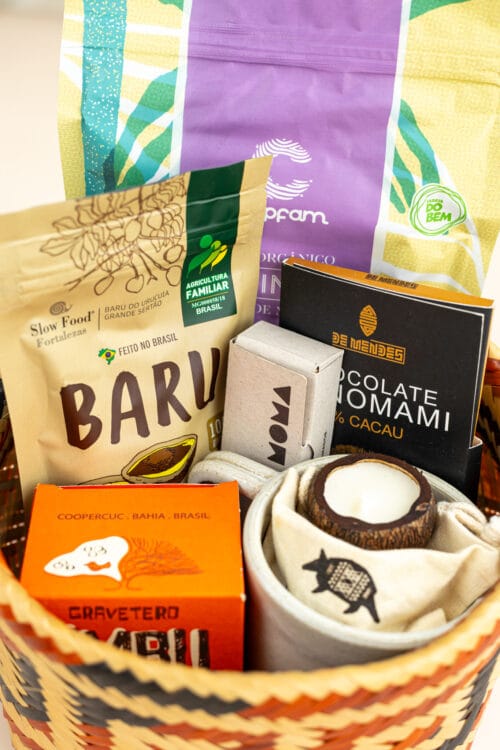 presente com produtos brasileiros